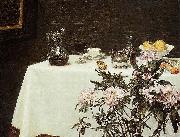 Henri Fantin-Latour Still Life, Corner of a Table, oil painting artist
